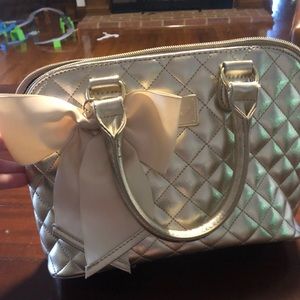 Betsy Johnson Gold Purse